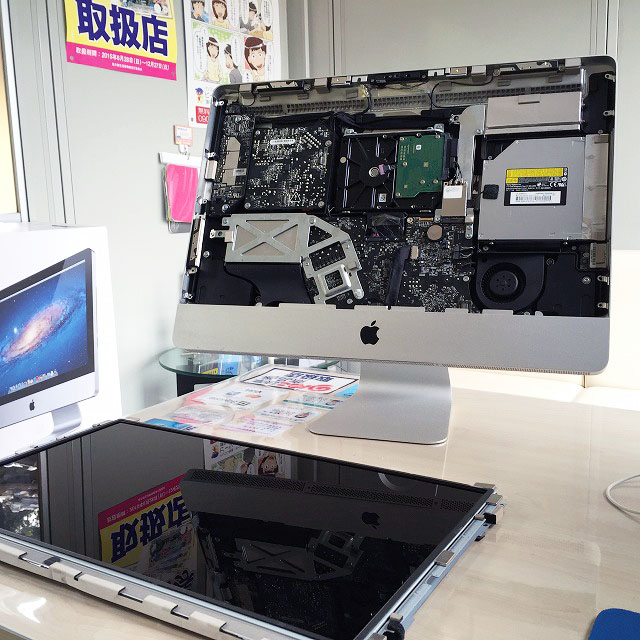 Apple iMac A1311 21.5型　液晶交換修理